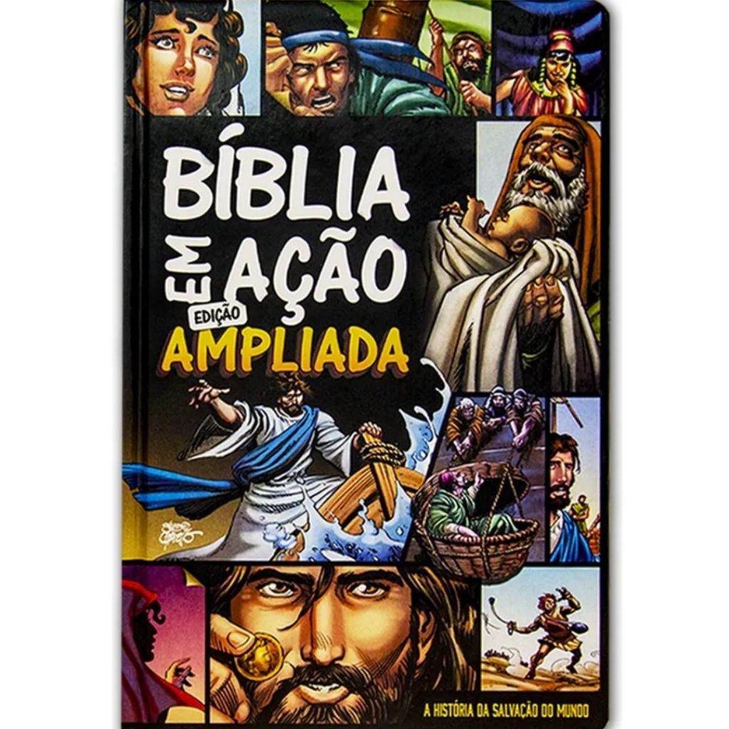 Bíblia Em Ação Quadrinhos Capa Dura em Oferta na Shopee