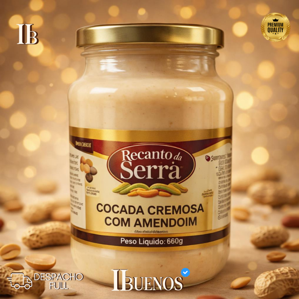 Cocada Cremosa com Amendoim 660gr - Recanto da Serra