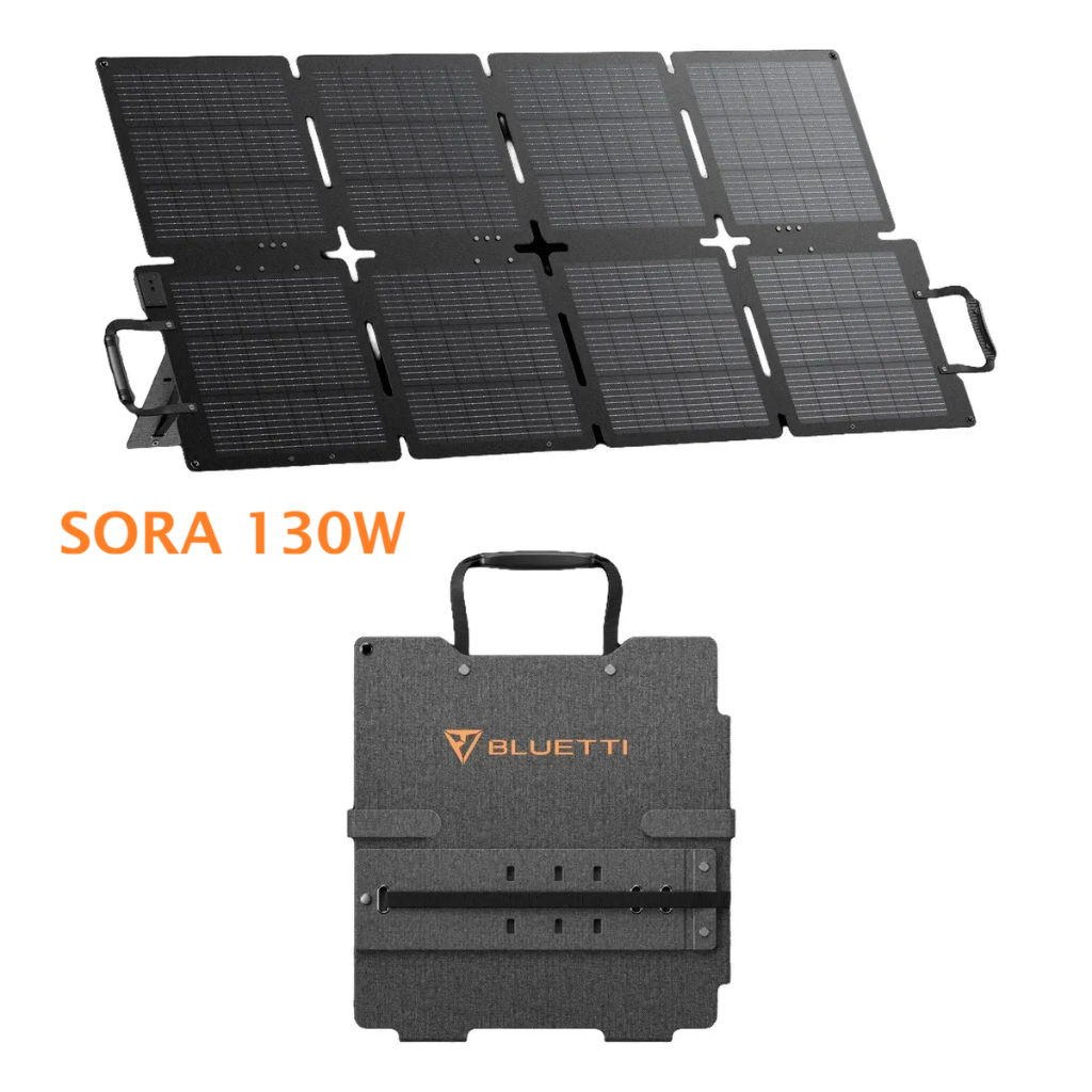 Painel Placa Solar Bluetti Sora 130w Portátil E Dobrável
