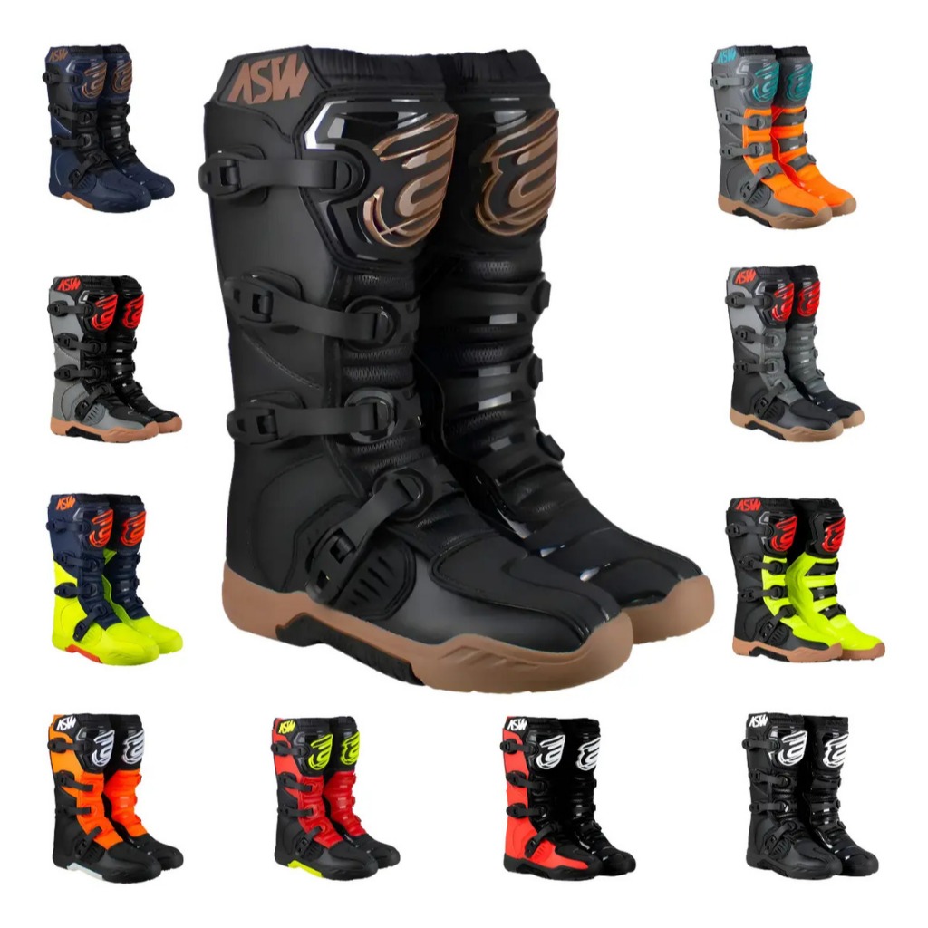 Bota Asw Image Solado Enduro - Trilha Off Road Motocross Lançamento