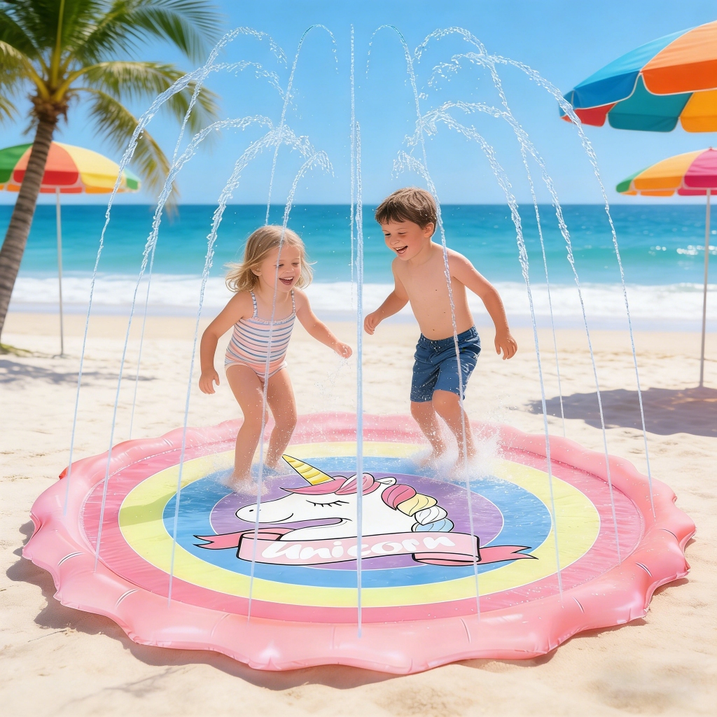 Splash Pad Sprinkler Piscina Inflável Brinquedos Infantil  250 cm x 100 cm