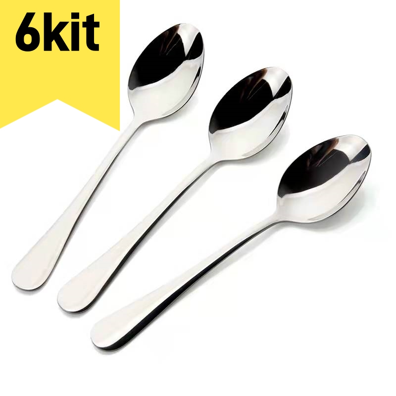 Kit 6 LouçA De Aço InoxidáVel Colher De Sobremesa Dourada / Luxuoso em Oferta na Shopee