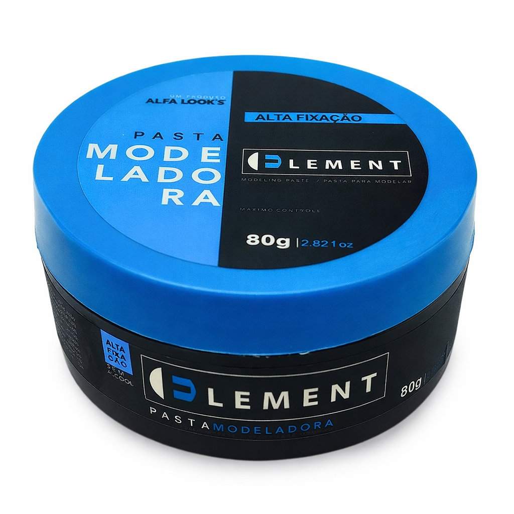 Pomada Modeladora Element 80g – Fixação Forte e Efeito Brilho