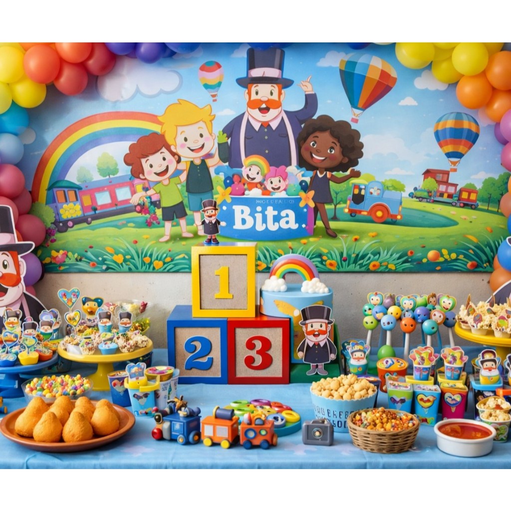 Cubo ABC ou 123 Centro de Mesa Decorativo Mdf Decoração de Festa