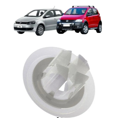 Kit 10 Buchas De Fixação Moldura Acabamento Paralama Retrovisor VW Polo Virtus Taos T-cross Nivus Presilha