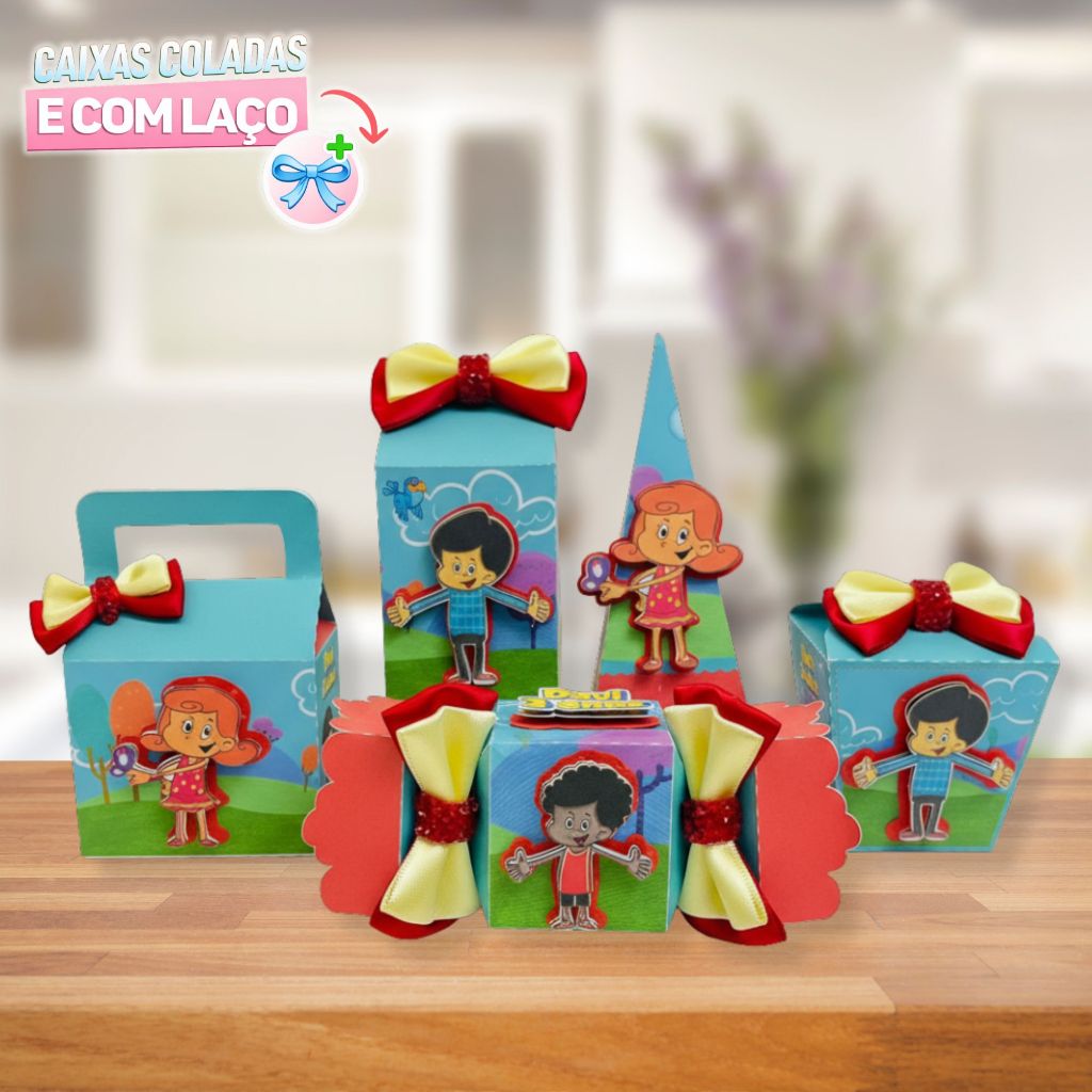 Kit Festa 3 PALAVRINHAS | LEMBRANCINHA PERSONALIZADA | CAIXAS DE ANIVERSÁRIO | TODOS OS TEMAS