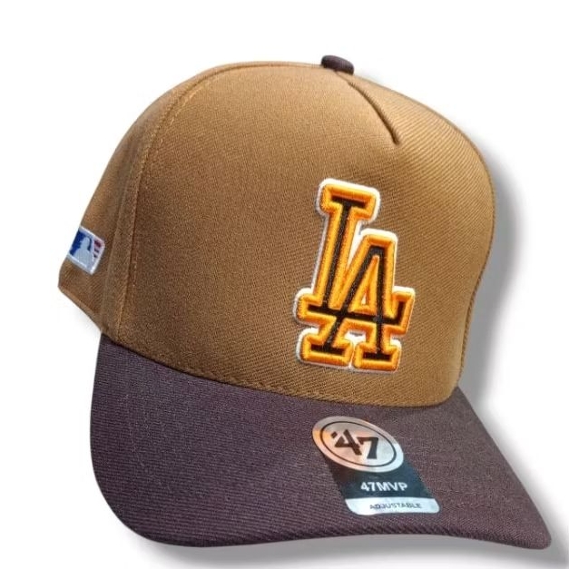 boné cap edição especial LA, com lateral personalizada Premium, Snapback ajustável, aba meia curva, esportivo
