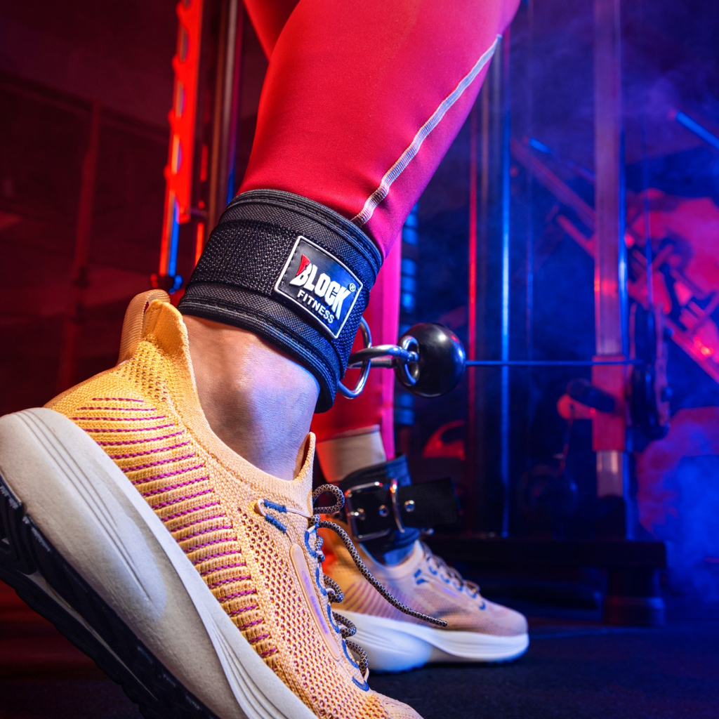 Tornozeleira Puxador Polia Baixa Reforçada Academia Musculação Treino Unissex