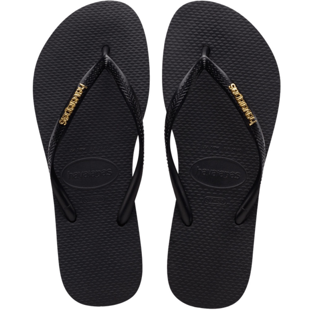 Chinelo Havaianas Slim Logo Metallic
