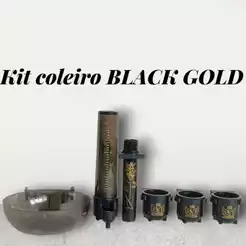 Kit Coleiro BLACK GOLD (6 Peças)