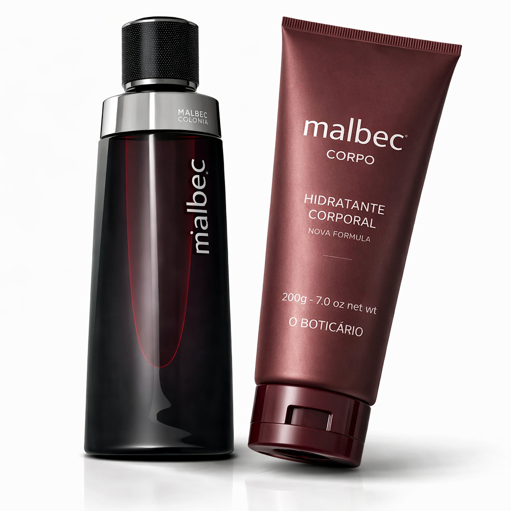 Perfume Mbec + Hidratante Corporal Masculino, Elegância Poder Fragrância Amadeirada