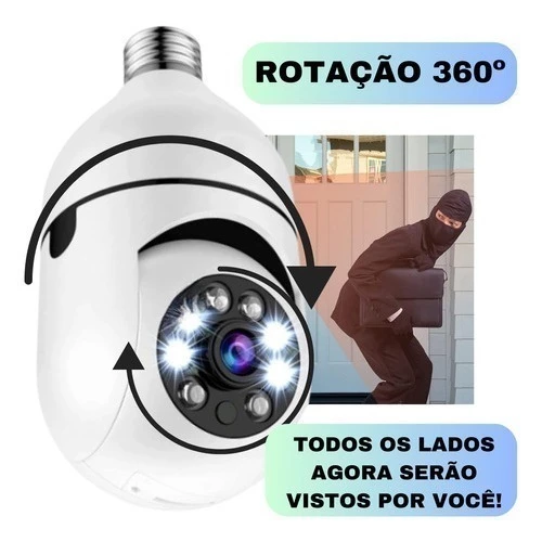 Câmera de Segurança WIFI v360pro 8177 360° — foto 7