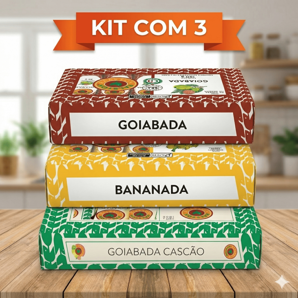 Kit c/ 3 Bananada, Goiabada e Goiabada Cascão - Ralston
