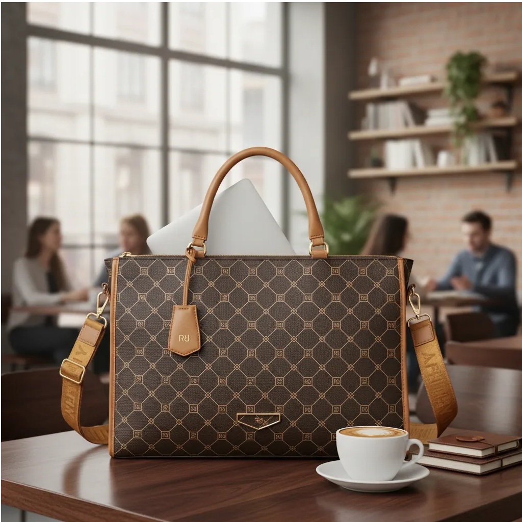 Bolsa Pasta Feminina Para Notebook 15,6'' Tote Rafitthy