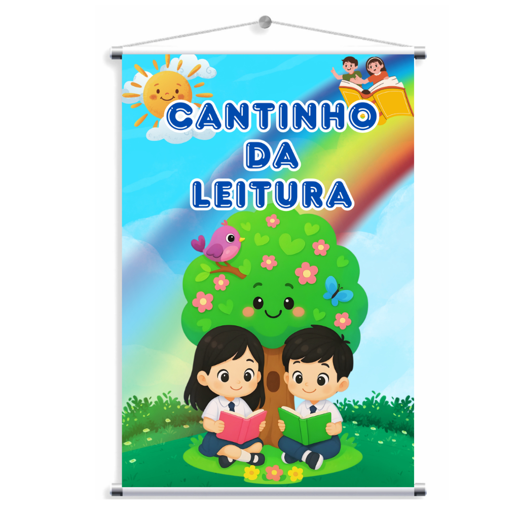 BANNER PEDAGÓGICO ESCOLAR CANTINHO DA LEITURA (MOD 570)