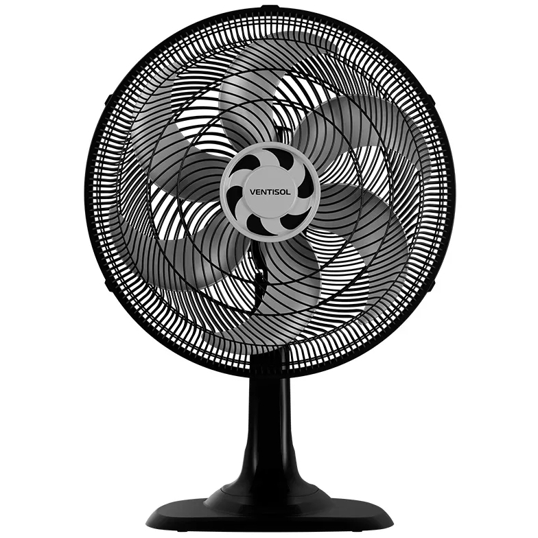 Ventilador Mesa Ventisol Turbo 6 40cm 127V 6 Pás Forte Silencioso Oscilante Potente