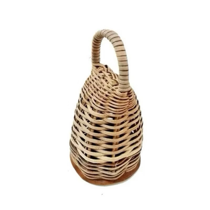 Caxixi para Berimbau em Palha Trançada