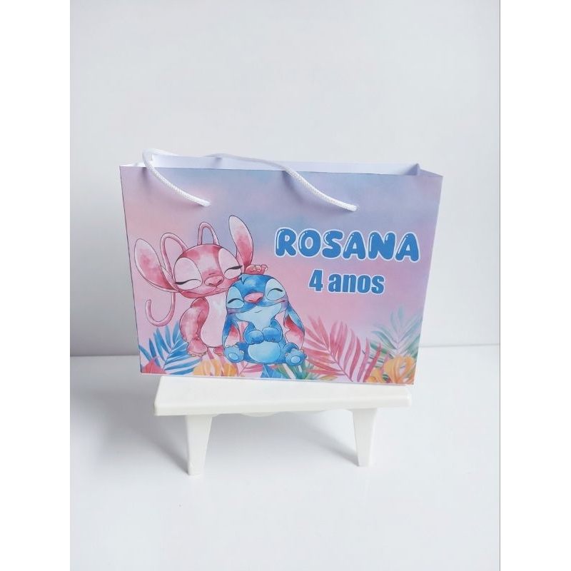 SACOLINHA STICH /sacolinha/lembrancinha/aniversario stich/mimos/sacolinha personalizada