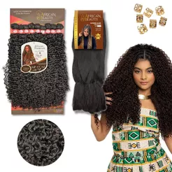 Kit Gypsy braid Cabelo Tela Entrelace Bio Fibra Cacheado Samba e Jumbo Tranças com cachos Crochet
