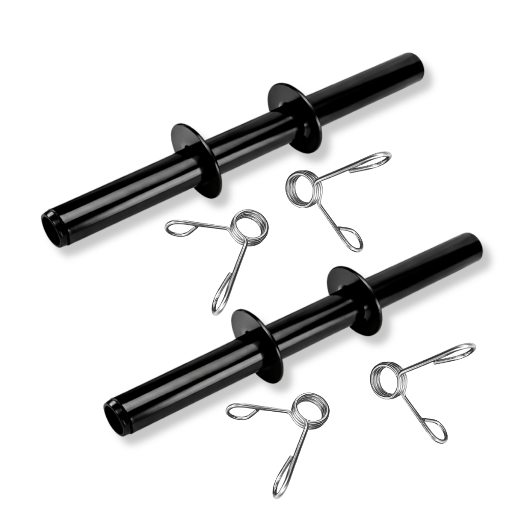 Par de Barras Ocas de Aço 40cm para Halteres Ideais para Musculação Treinos Fitness Casa ou Academia