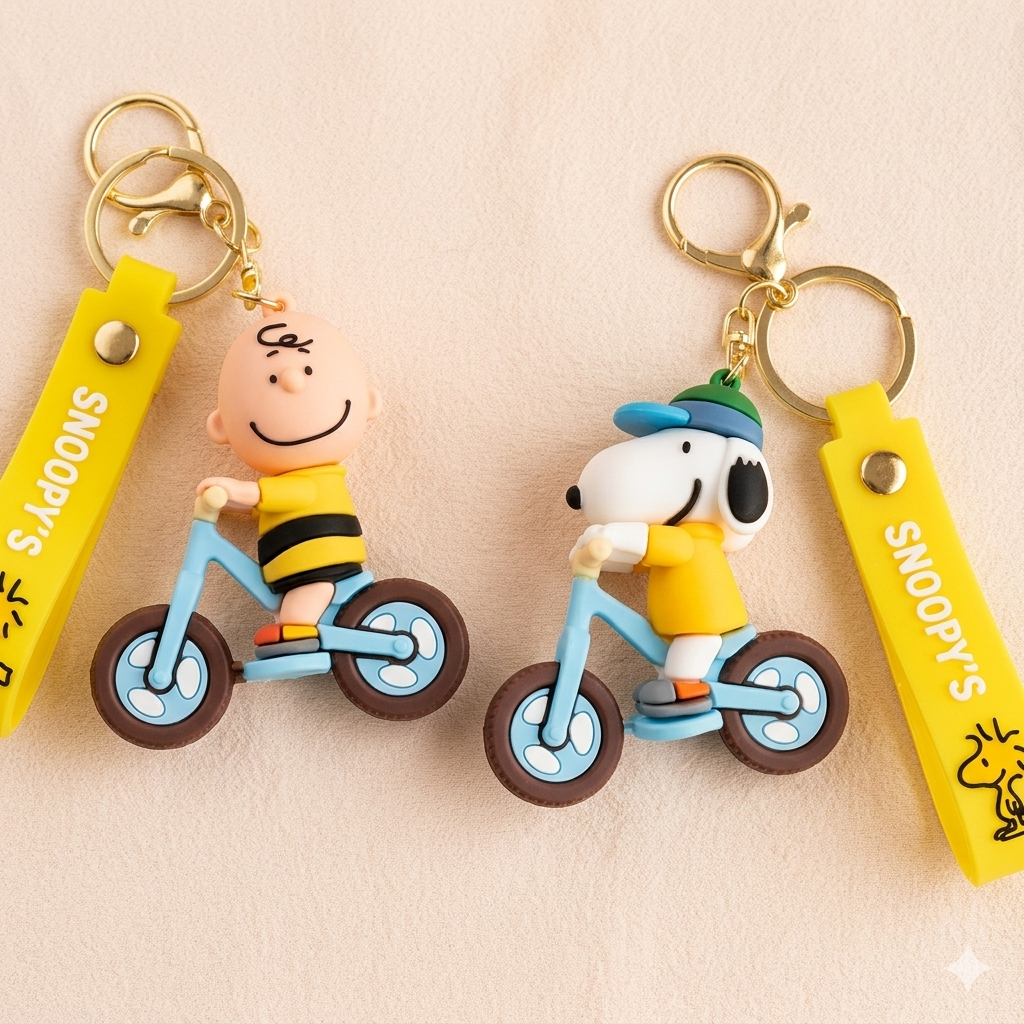 Snoopy Charlie Brown Chaveiro Silicone Fofo Kawaii Peanuts Bolsa Mochila Presente Criativo