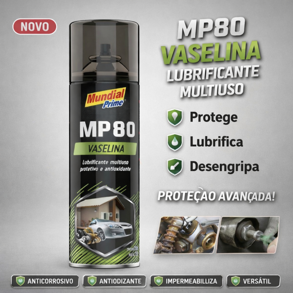 Vaselina em Spray c/ 250ml 150g MUNDIAL PRIME
