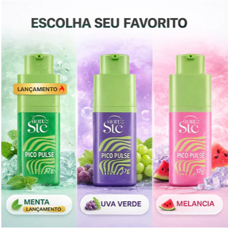 Pico Pulse Vibrador Femenino Excitante Unissex 16g Intt Suga, Pulva, Vibra e Gela