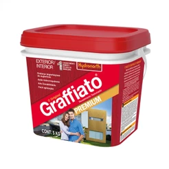 Textura Graffiato Parede 5kg Rolada Hydronorth Uso Externo e Interno Moderna
