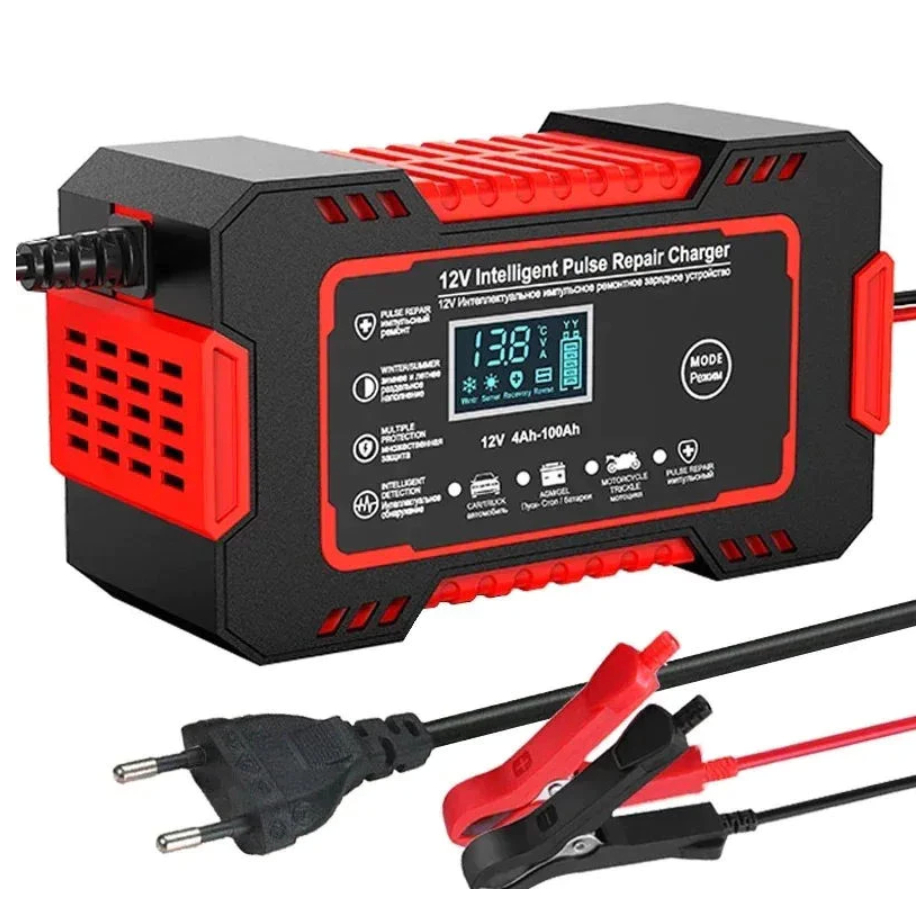 Carregador De Bateria 12v bivolte Inteligente Digital 4ah até 100ah Carro Pickup Jet Ski Etc de chumbo-ácido Universal