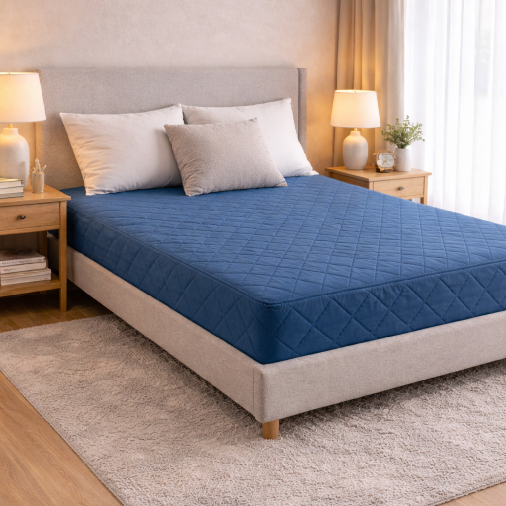 Capa Protetora de Colchão Casal Solteiro Queen Impermeável c/ Elástico Antialérgico Envio Imediato em Oferta na Shopee