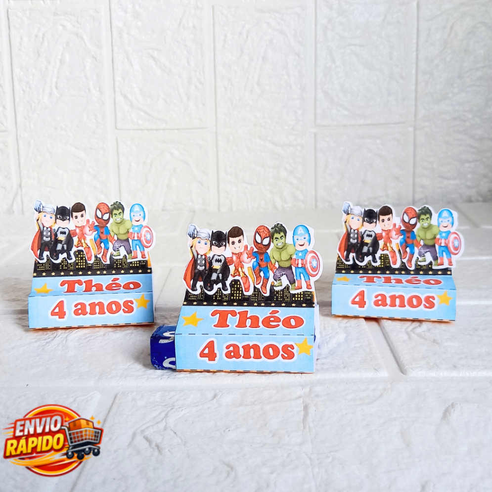 Porta Bis Duplo Vingadores Personalizado| Lembrancinha Festa Infantil/aniversário//festa infantil