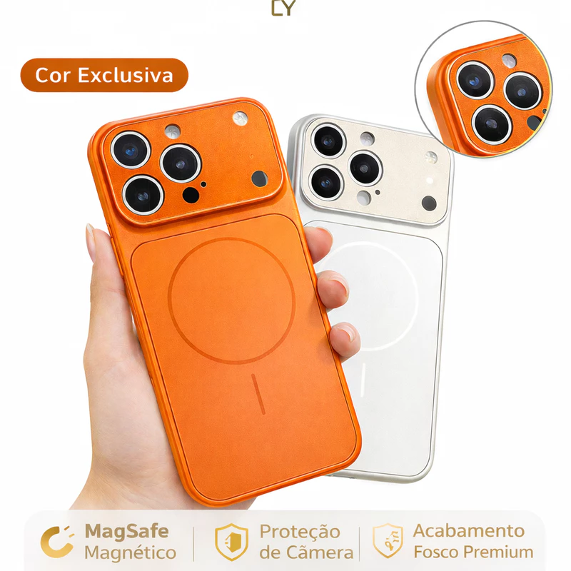 Capa Magnética MagSafe para iPhone 13 14 15 16 17 Pro Max