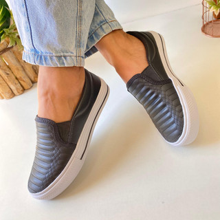 Tênis Feminino Sapatilha Slip On Blogueira Casual Premium Sapatênis Moda Feminina Verão 2026