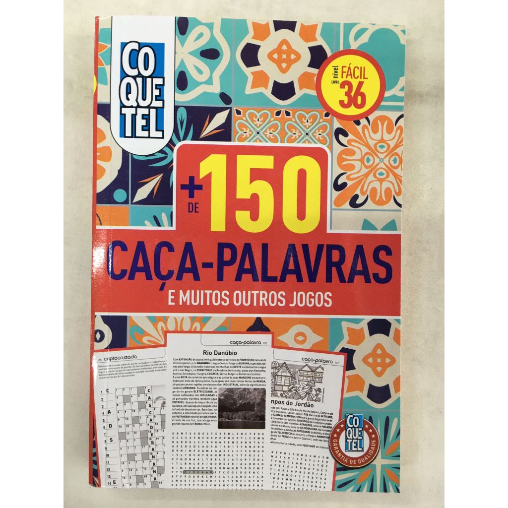 Passatempo Coquetel Caça Palavras Fácil Mais de 150 jogos