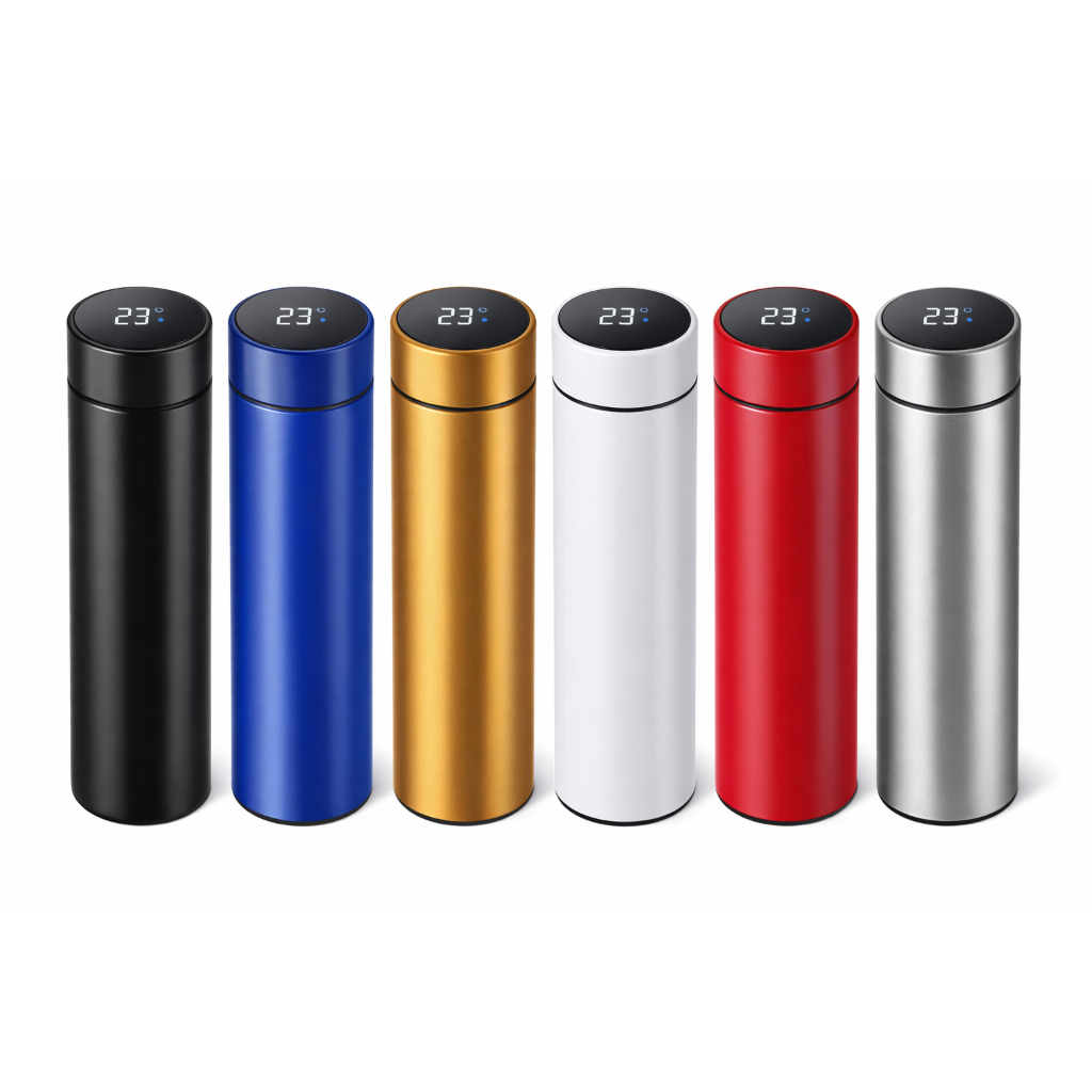 Garrafa Térmica Inteligente LED SMART CUP 500ml/ Display Digital/ Inox/ quente e frio
