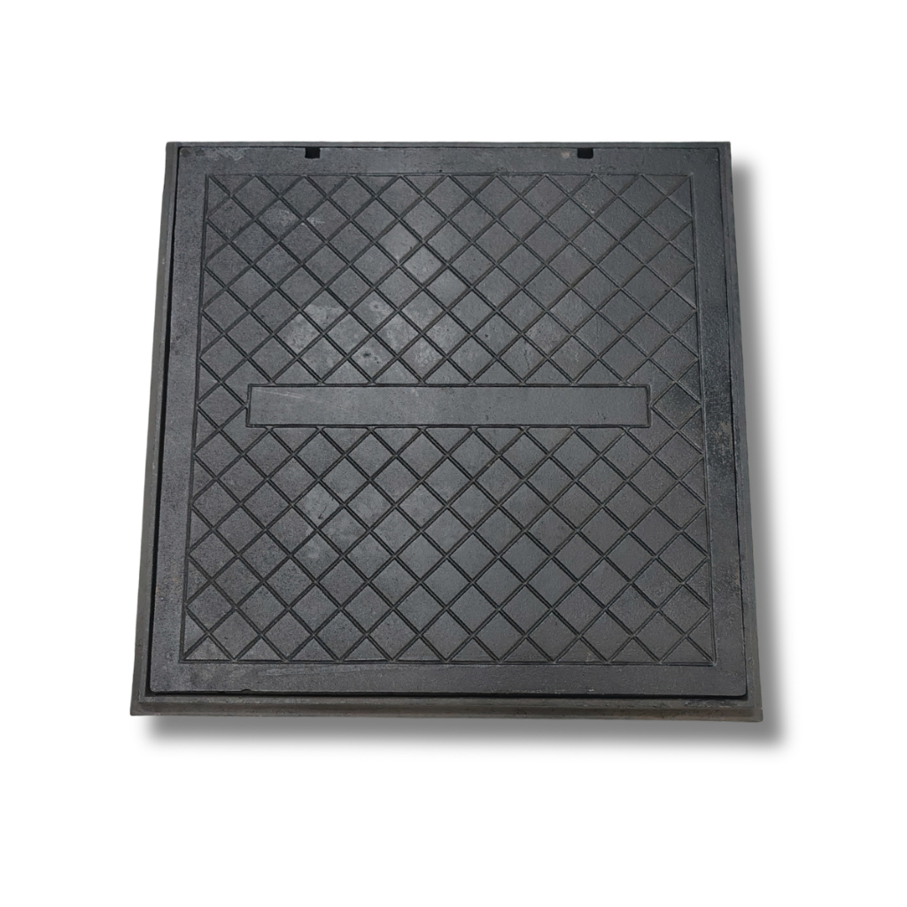 Tampão 50X50 Ferro Fundido Preto Cisterna Caixa de Passagem Inspeção e Gordura