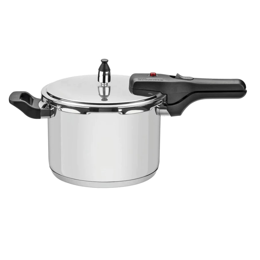 Panela de Pressão Inox Tramontina Brava 4,5L Fundo Triplo Indução