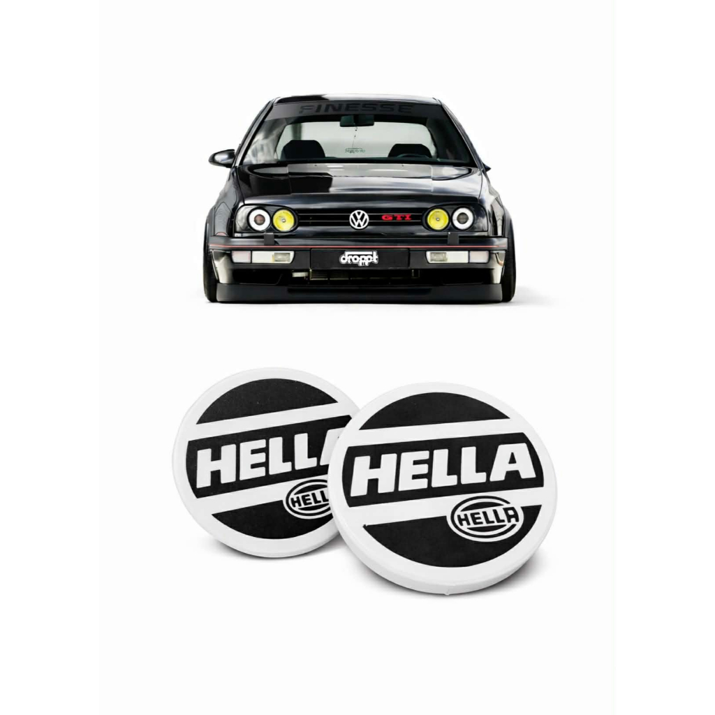 Par Capa Farol Hella Twin Vw Golf Mk3 92 A 98 12x12 Cm