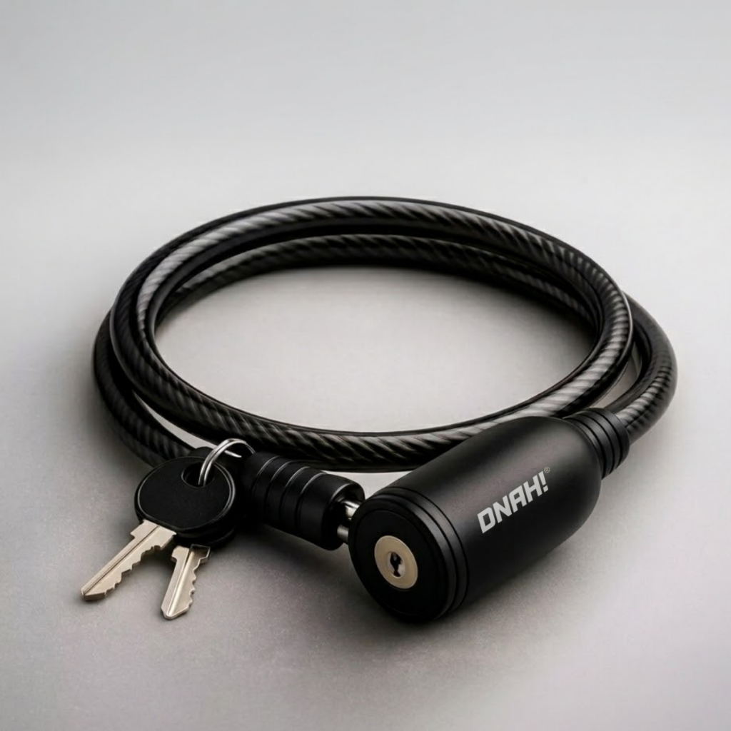 Corrente Cabo Cadeado Antifurto Moto Bicicleta Bike Segurança Portão Trava Anti Furto Cabo De Aço 6mm X 100cm 2 Chaves