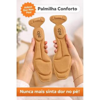Palmilha Conforto Feminina Anti Dor Calcanhar Macia Ortopédica Serve em Qualquer Sapato