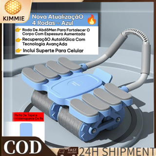 Roda Abdominal de 4 Rodas Aparelho de Abdominais Autoretorno Roda para Abdominais Silencioso em Oferta na Shopee