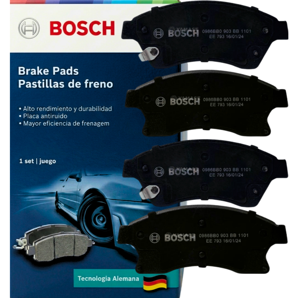 Kit Pastilha Freio Gm Cruze Tracker Lt Ltz Dianteira Bosch