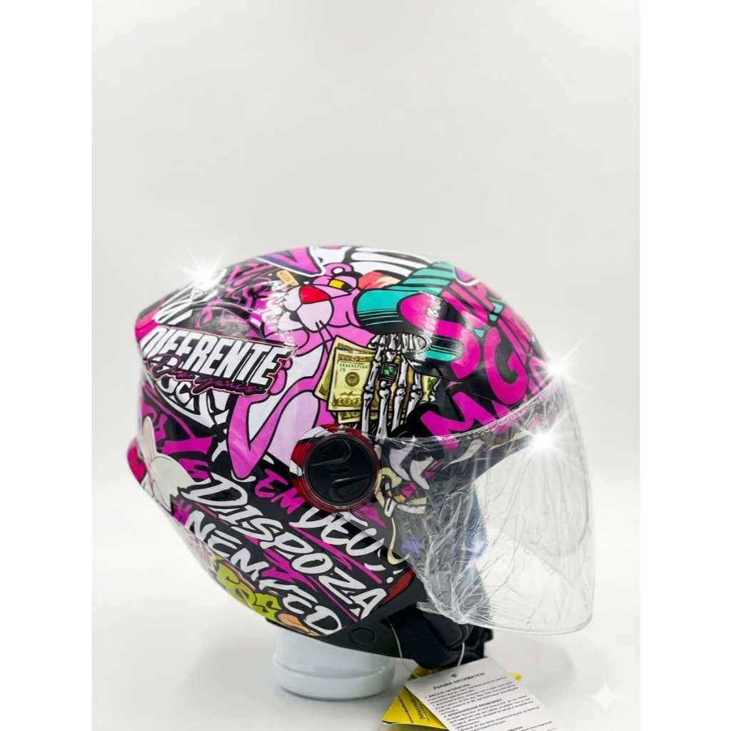 Capacete pro tork adesivado feminino