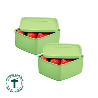 Kit 2 Potes Herméticos Tupperware Jeitosinho Pistache 400ml em Oferta na Shopee