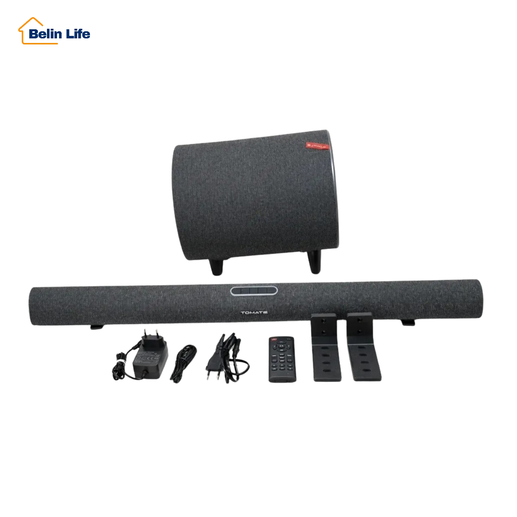 Soundbar Com Subwoofer Bluetooth 5.3 170W RMS Potente Bivolt Para TV E Home Theater Design Moderno