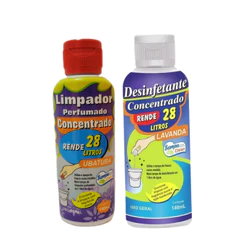 KIT 2 DESINFETANTE PERFUMADO UBATUBA + LAVANDA RENDE 28L SAMPA CLEAN