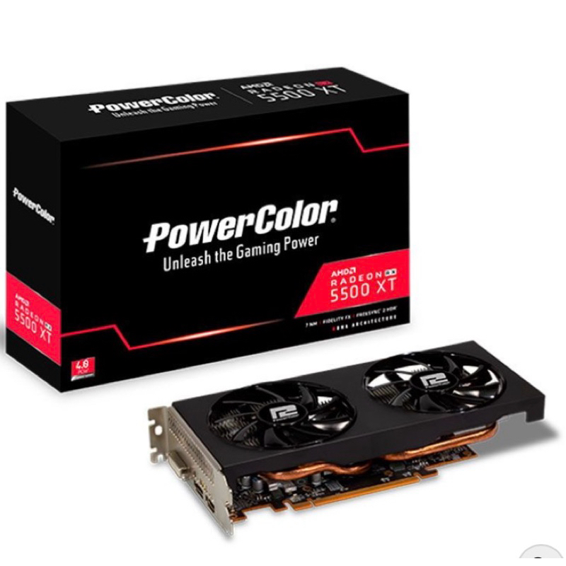 placa de vídeo Ryzen 5500 rx 8gb power collor