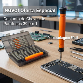 Parafusadeira Kit - Ferramenta Multifuncional Básica e Completa para Reparos