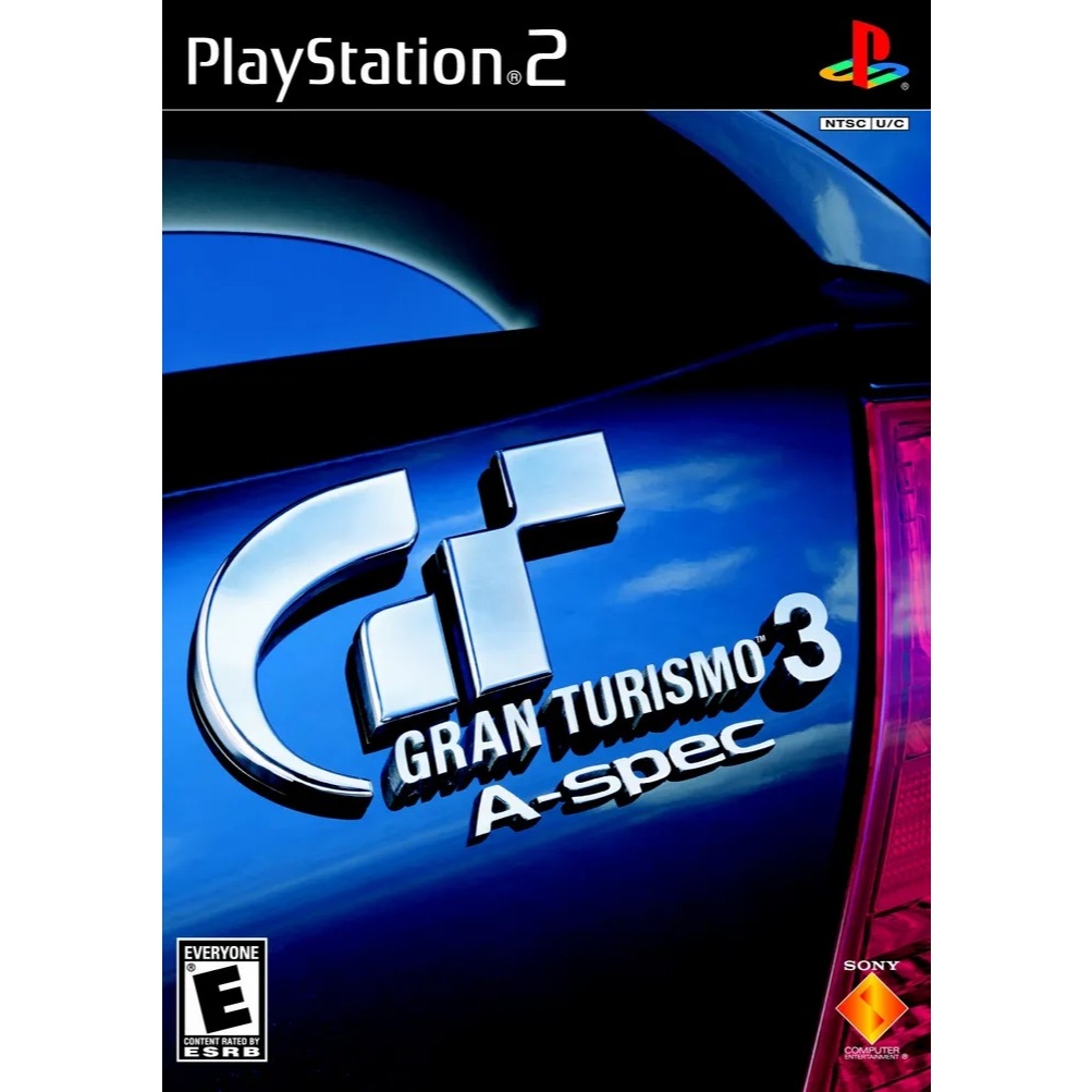 Gran Turismo 3 A-Spec PS2 DVD Jogo de Corrida Simulador PlayStation 2 Desbloqueado