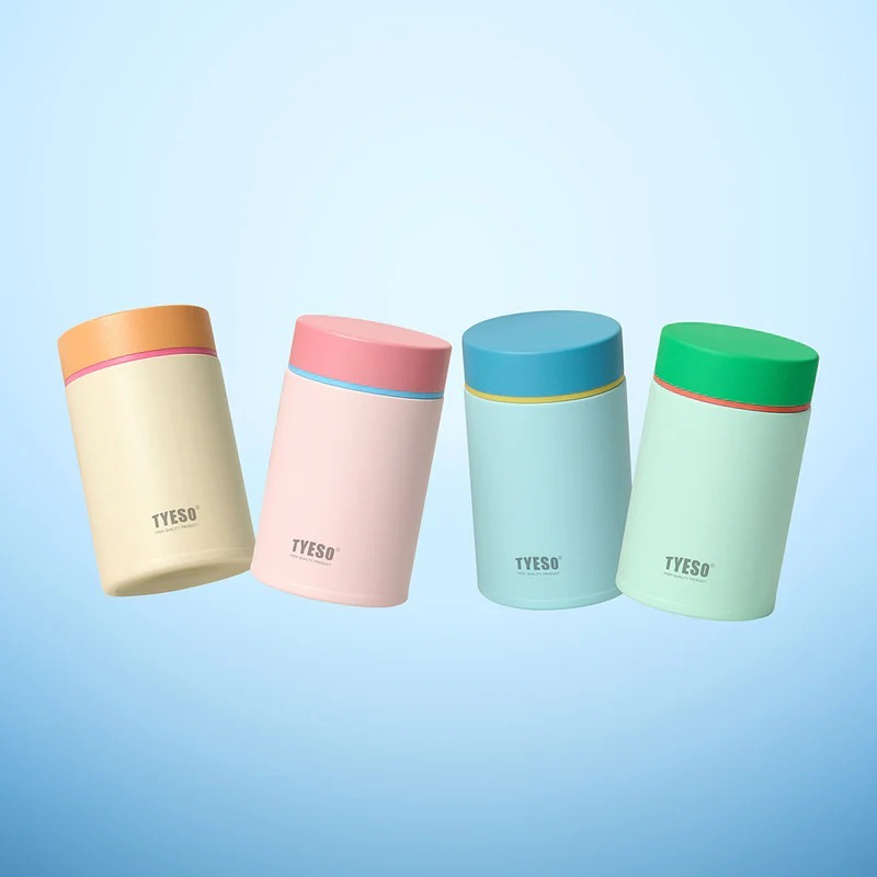 TYESO Mini Pote Térmico 300ml em Aço Inoxidável  À Prova de Vazamento Conserva A
